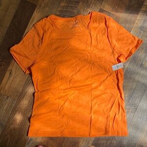 Talbots Bright Orange Short Sleeve Tee